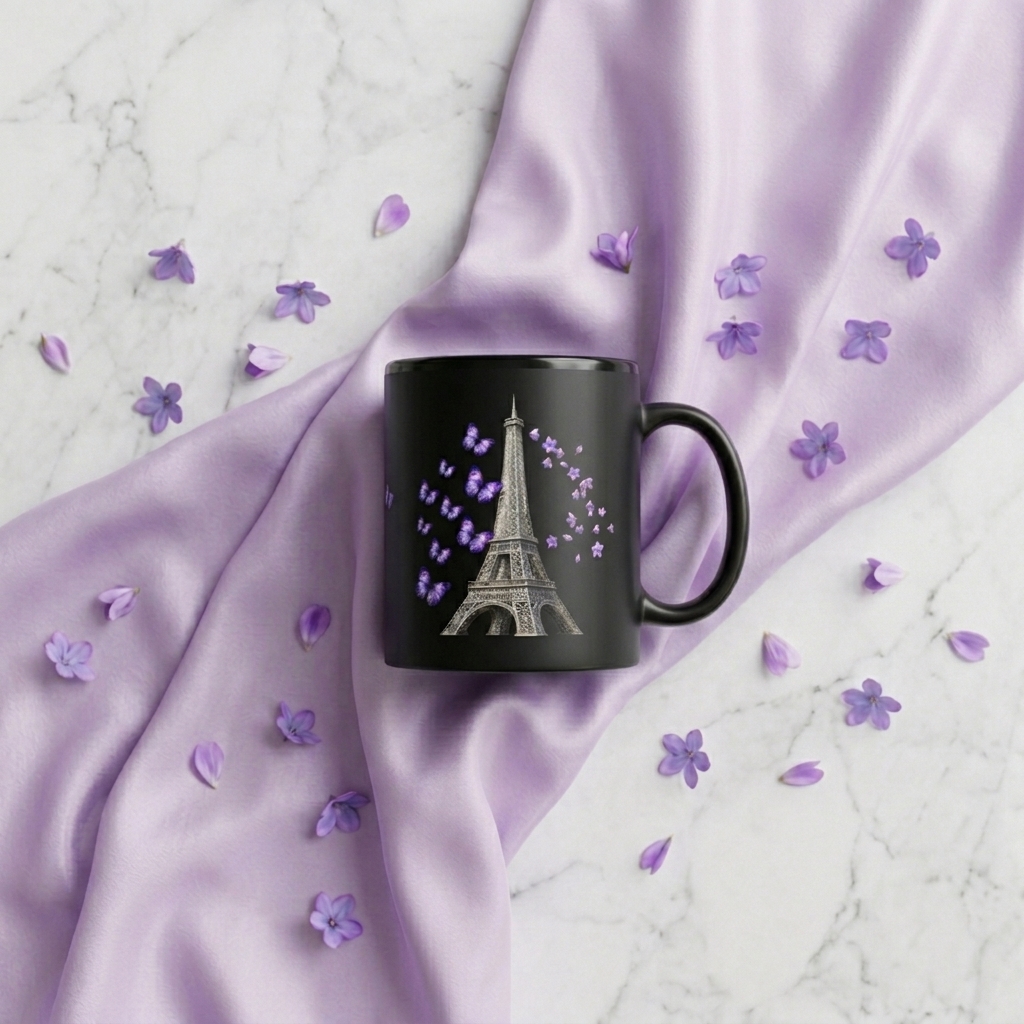 tsgabrielle® • Paris - Der Eiffelturm • Glänzende Tasse • Schwarz • Keramik • 2 Größen - Black - View 27