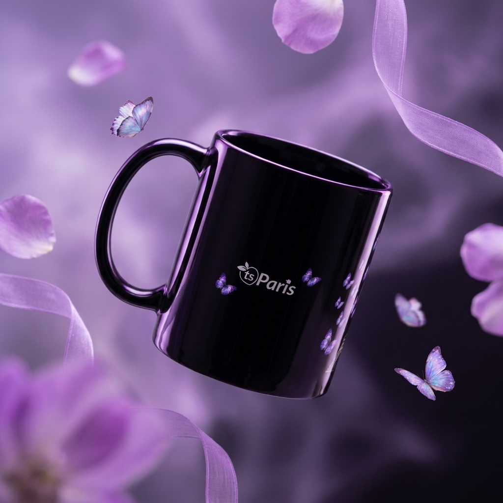 tsgabrielle® • Paris - Der Eiffelturm • Glänzende Tasse • Schwarz • Keramik • 2 Größen - Black - View 29