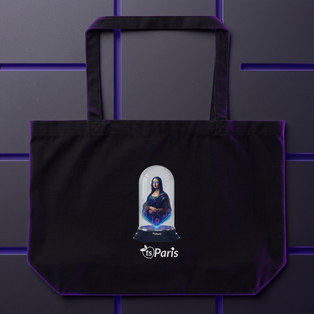 tsgabrielle® • Paris - Da Vinci • Grand Sac Fourreau • Noir • Coton Bio - View 11