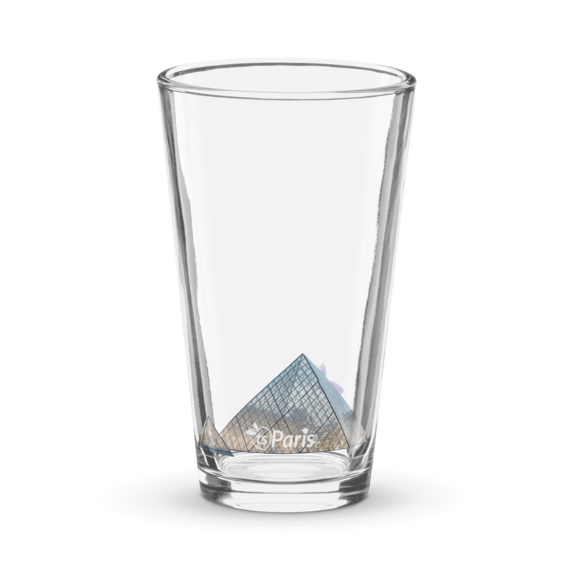 tsgabrielle® • Paris - La Pyramide du Louvre • Verre à shaker Pint • 16 oz