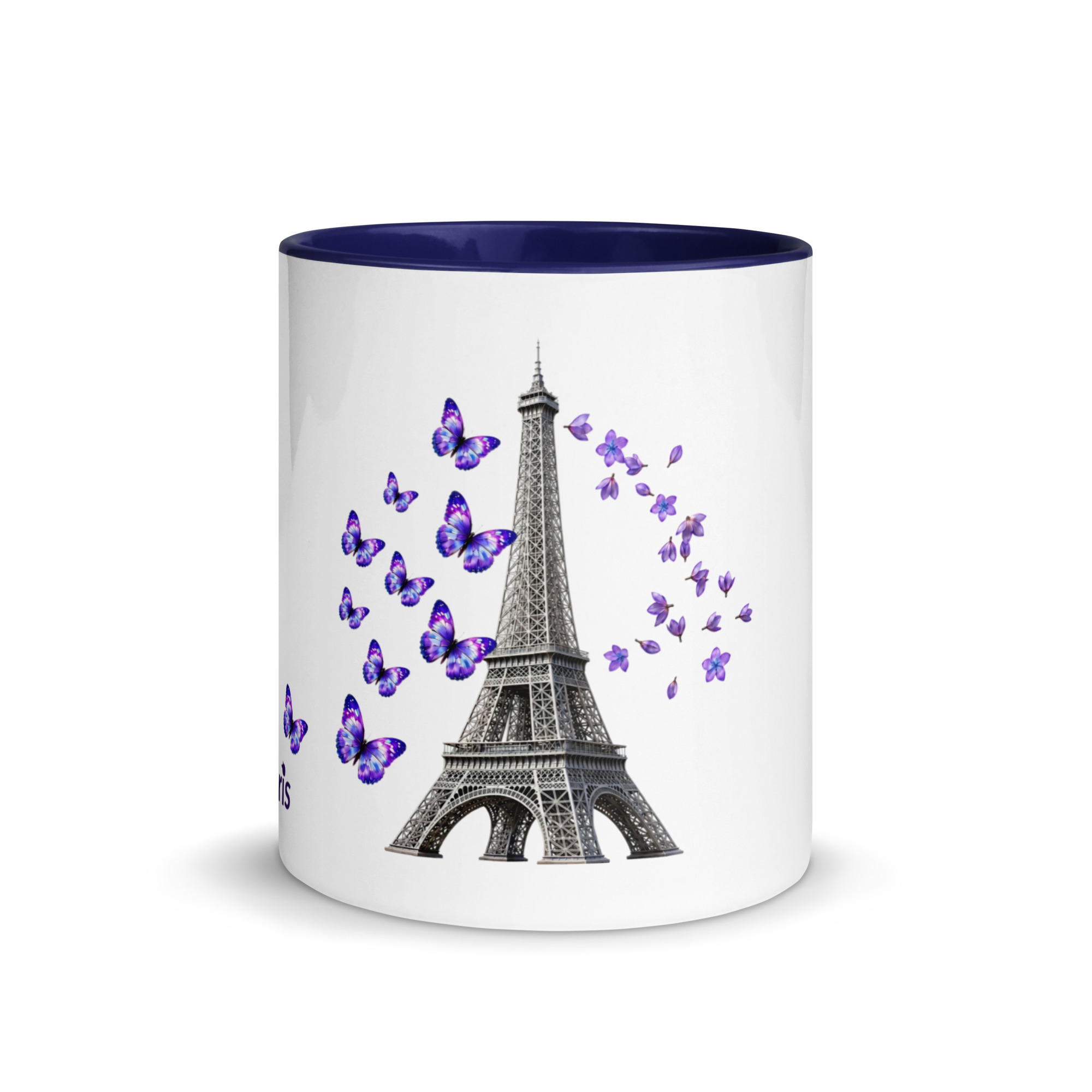 tsgabrielle® • Paris - La Tour Eiffel • Mug à l'intérieur coloré • Céramique • 33 cl