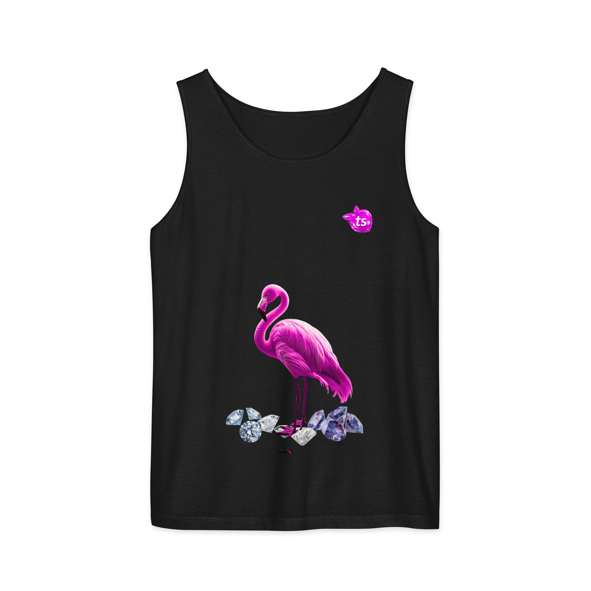 tsgabrielle® • Für Sie • Flamant Rose • Garment-Dyed Tank Top • Schwarz