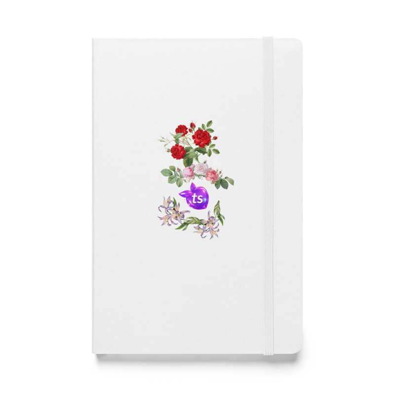JournalBook® by tsgabrielle® • TransFLOWer • Carnet à couverture rigide • Blanc