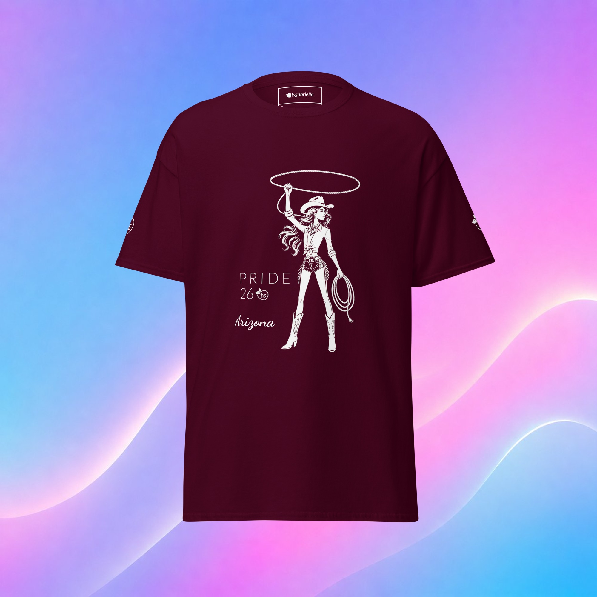tsgabrielle® • Für Ihn • Pride 26 - Arizona • Classic Tee • 14 Farben - Maroon - View 15
