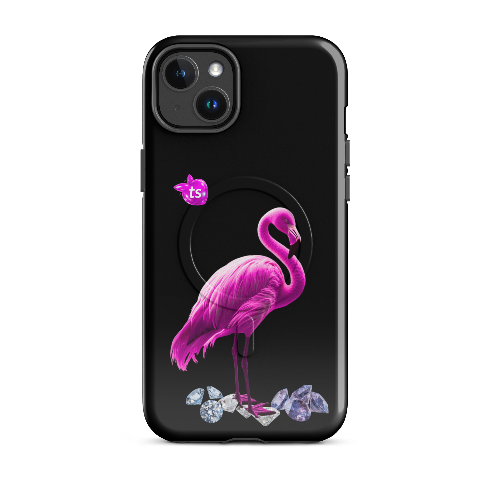 tsgabrielle® • Flamant Rose • Tough Case Compatible with iPhone® • MagSafe® • Latest Models