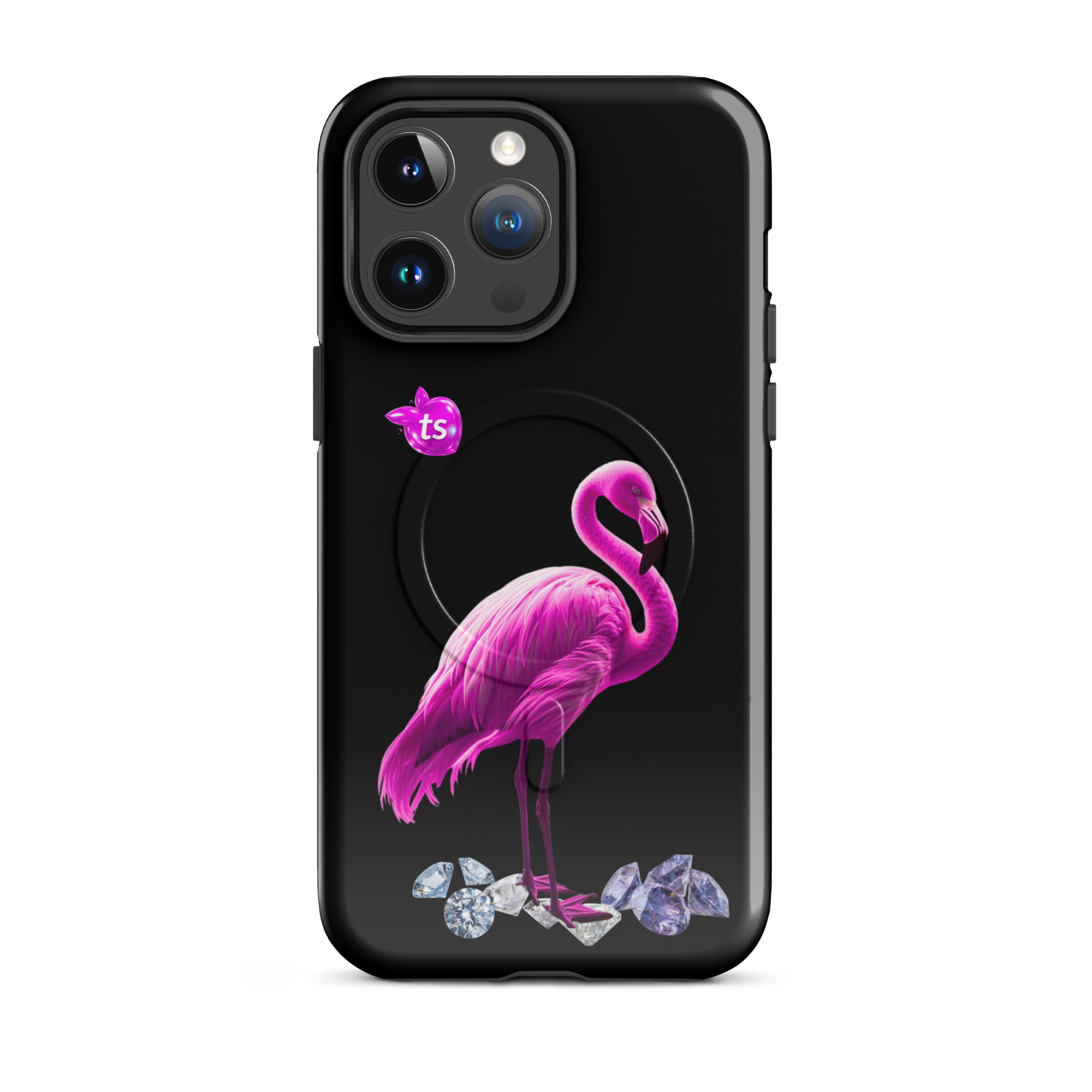 tsgabrielle® • Flamant Rose • Tough Case Compatible with iPhone® • MagSafe® • Latest Models