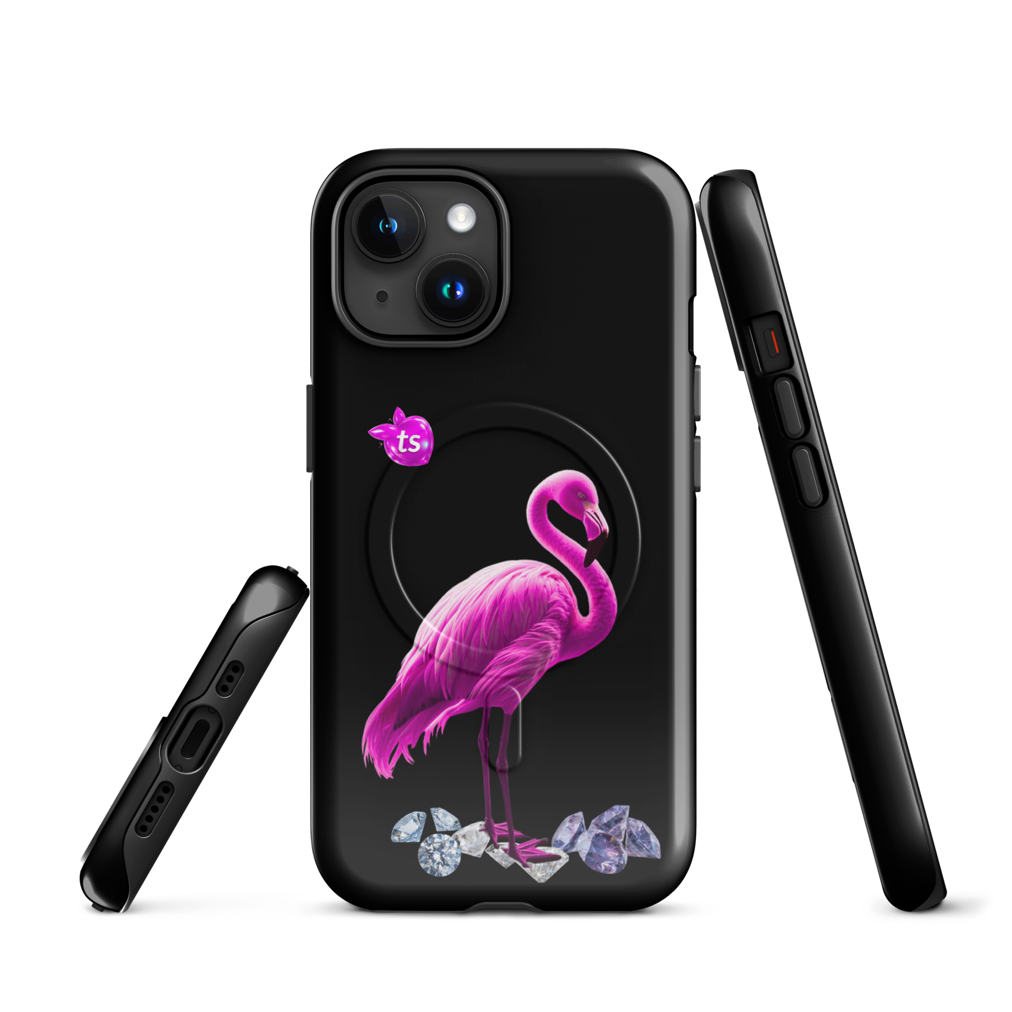 tsgabrielle® • Flamant Rose • Tough Case Compatible with iPhone® • MagSafe® • Latest Models