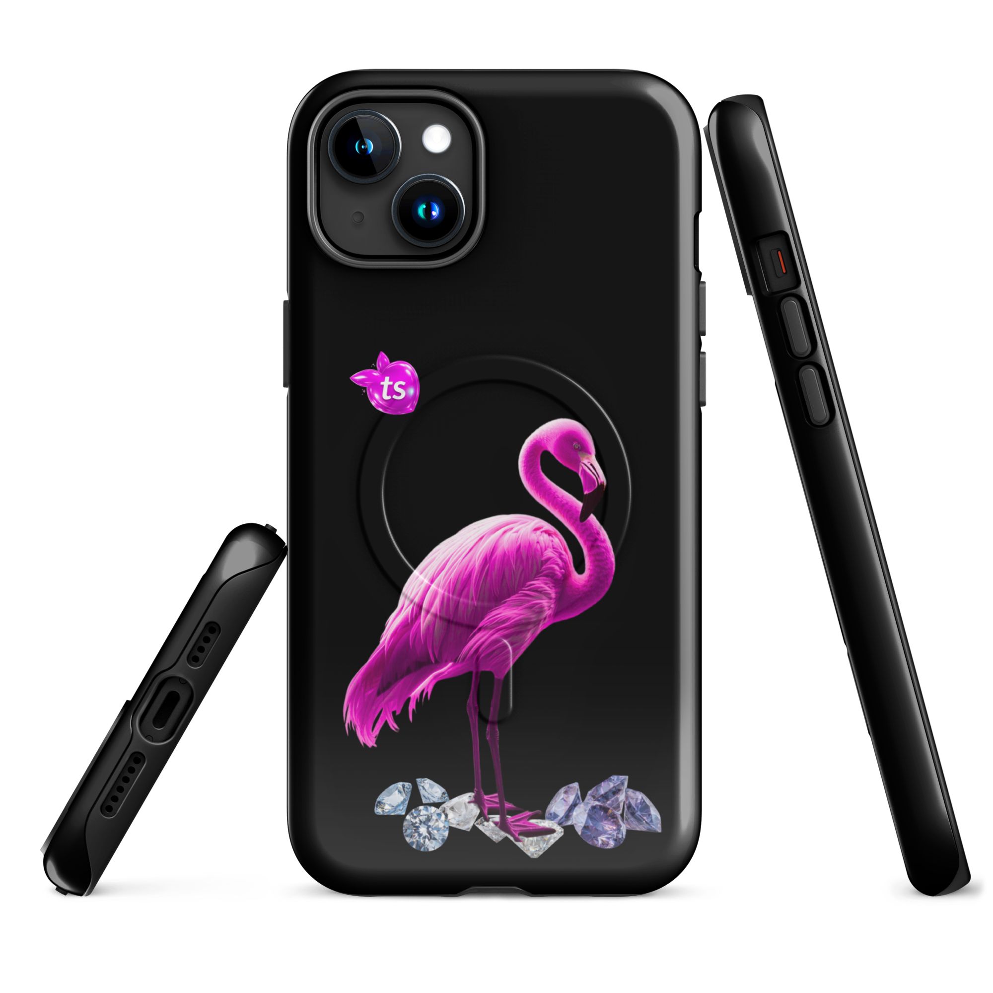 tsgabrielle® • Flamant Rose • Tough Case Compatible with iPhone® • MagSafe® • Latest Models