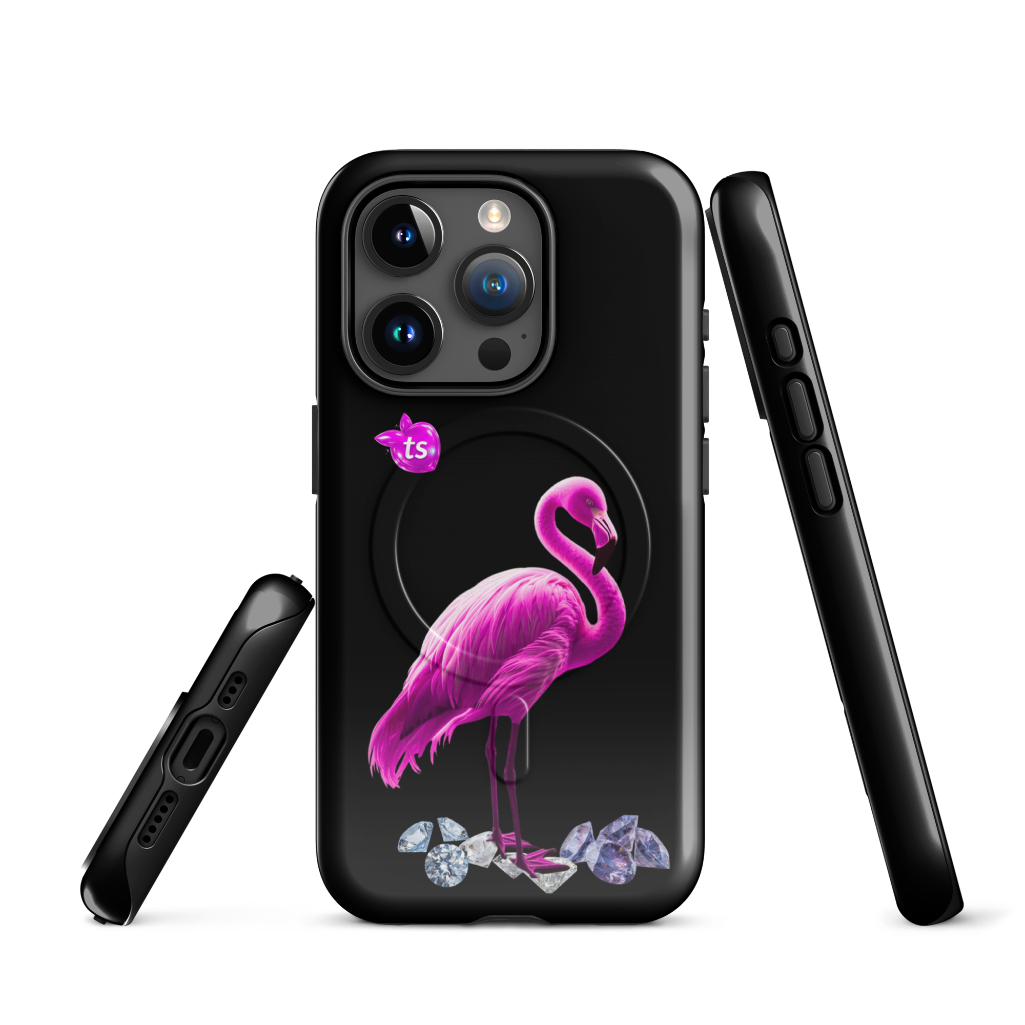 tsgabrielle® • Flamant Rose • Tough Case Compatible with iPhone® • MagSafe® • Latest Models