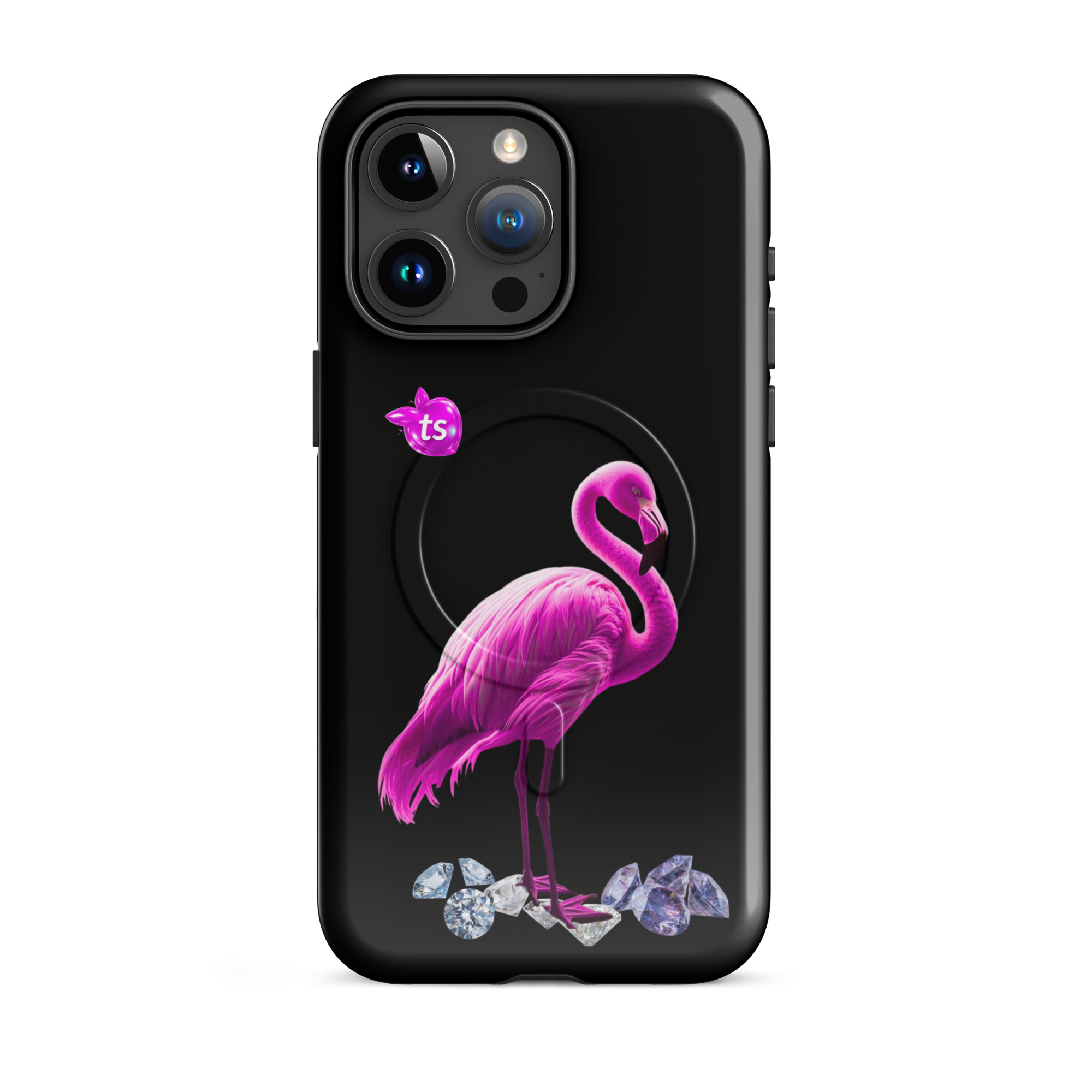 tsgabrielle® • Flamant Rose • Tough Case Compatible with iPhone® • MagSafe® • Latest Models