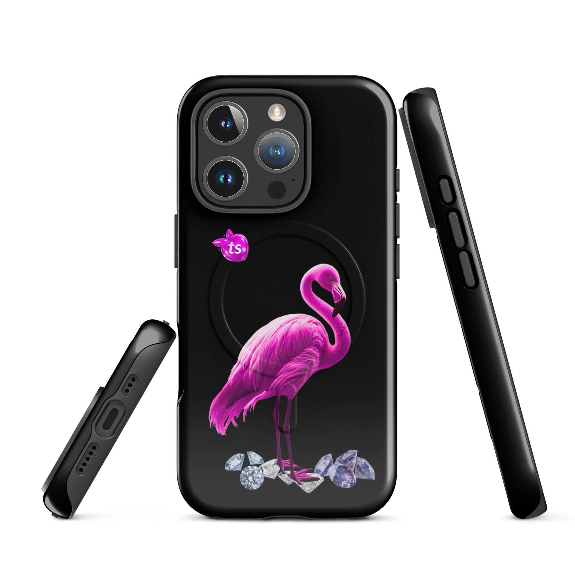 tsgabrielle® • Flamant Rose • Tough Case Compatible with iPhone® • MagSafe® • Latest Models