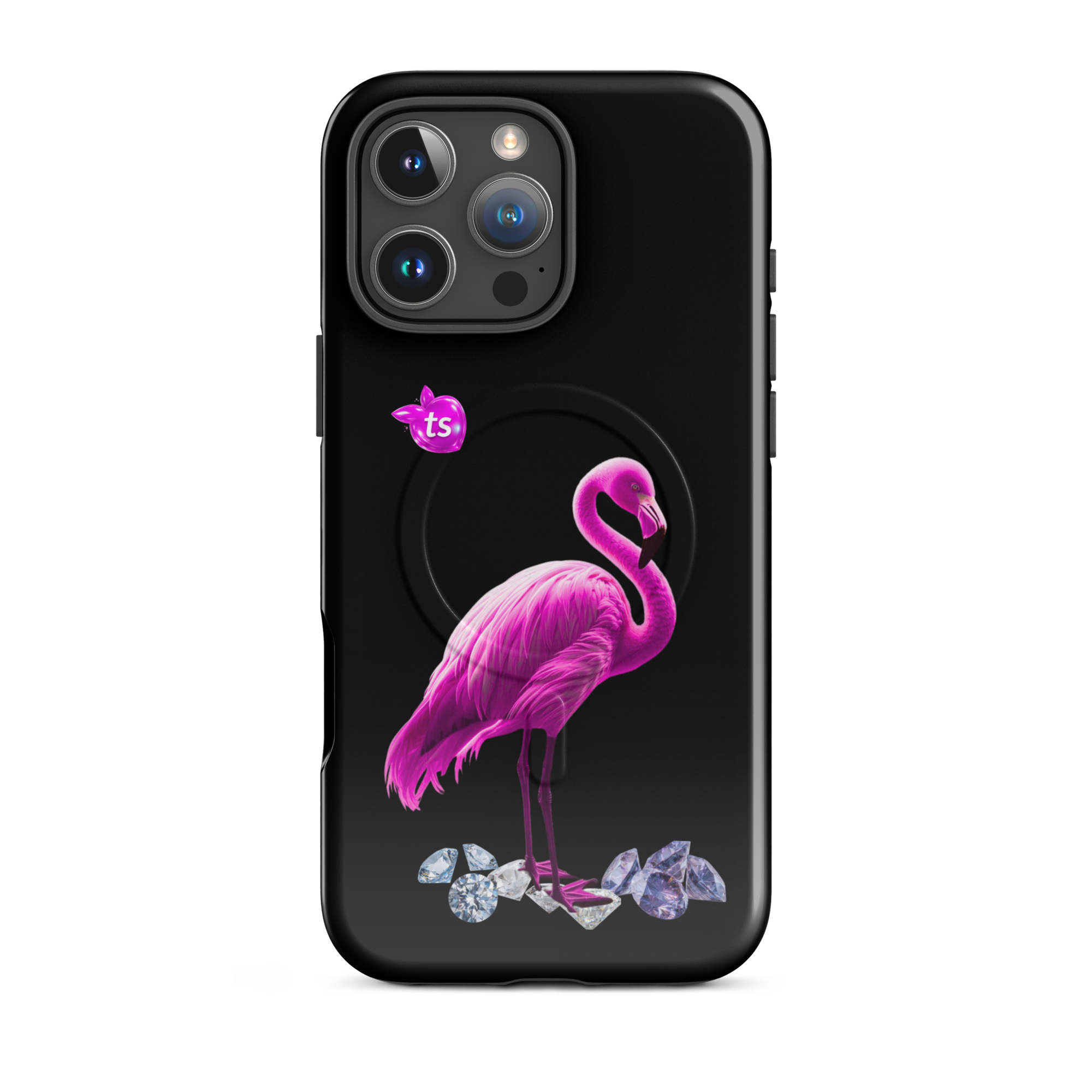 tsgabrielle® • Flamant Rose • Tough Case Compatible with iPhone® • MagSafe® • Latest Models