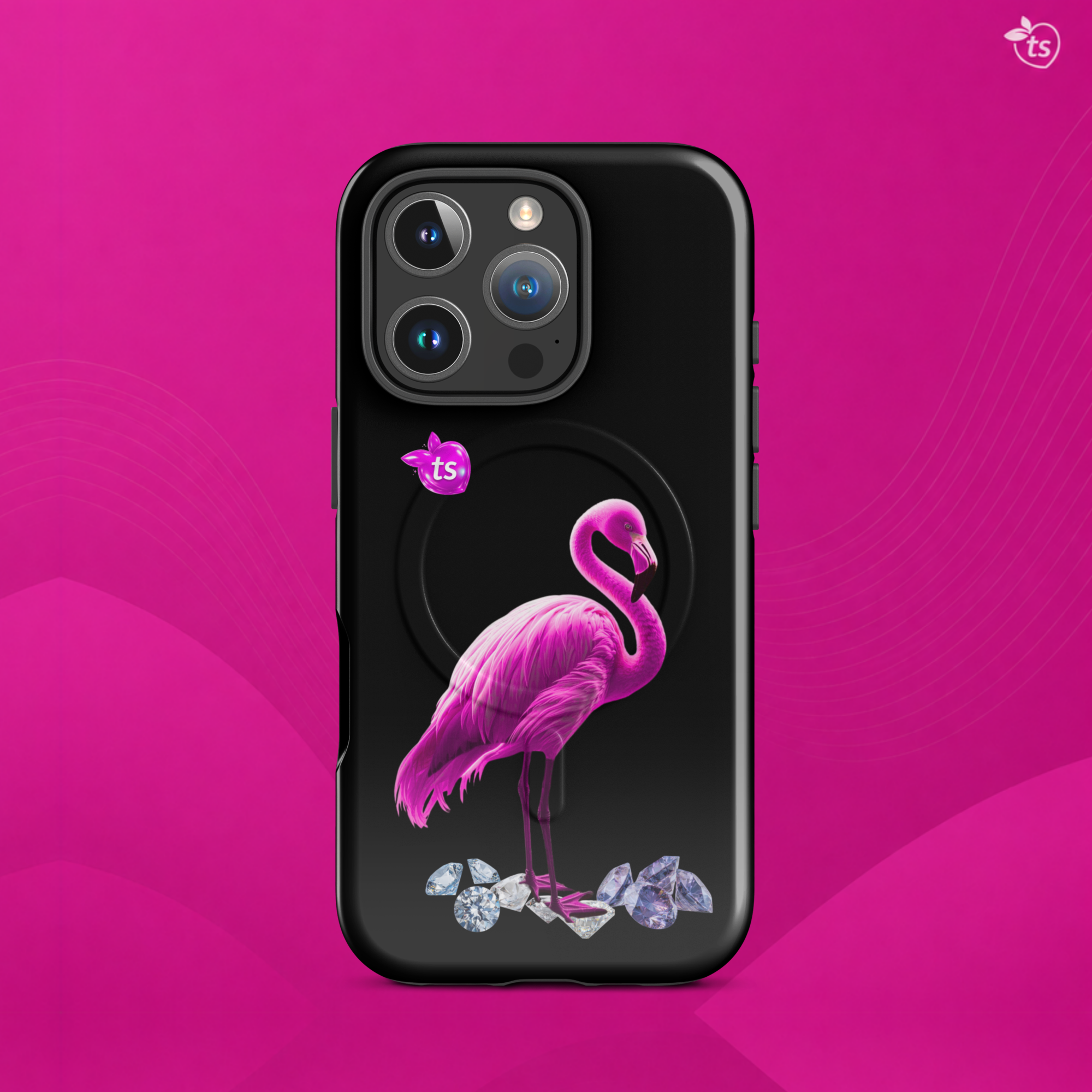 tsgabrielle® • Flamant Rose • Tough Case Compatible with iPhone® • MagSafe® • Latest Models