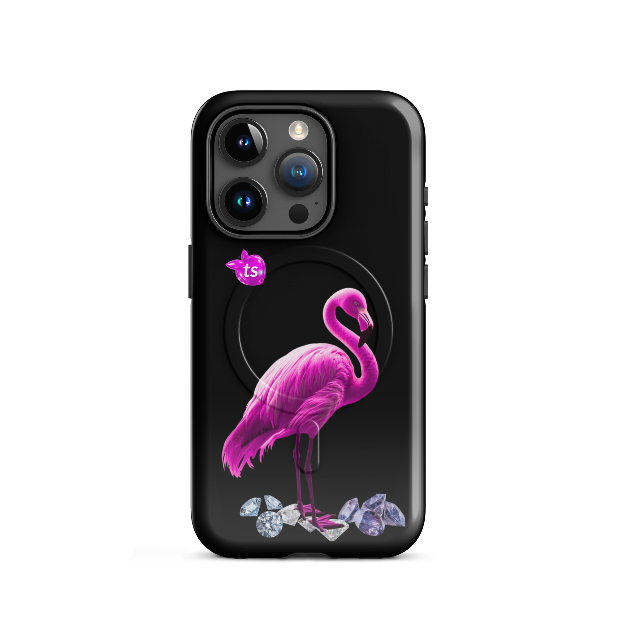 tsgabrielle® • Flamant Rose • Tough Case Compatible with iPhone® • MagSafe® • Latest Models