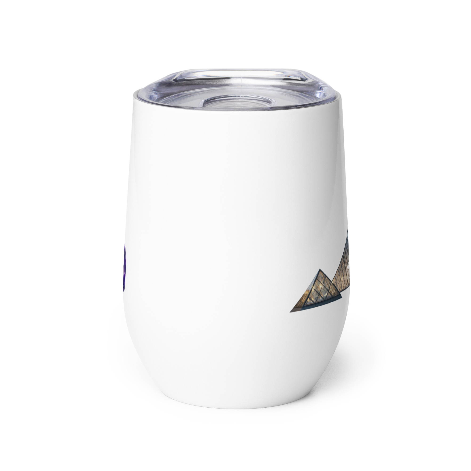 tsgabrielle® • Paris – La Pyramide du Louvre • Gobelet à vin • 12 oz
