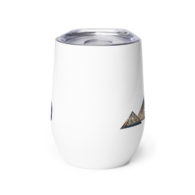 tsgabrielle® • Paris – La Pyramide du Louvre • Gobelet à vin • 12 oz