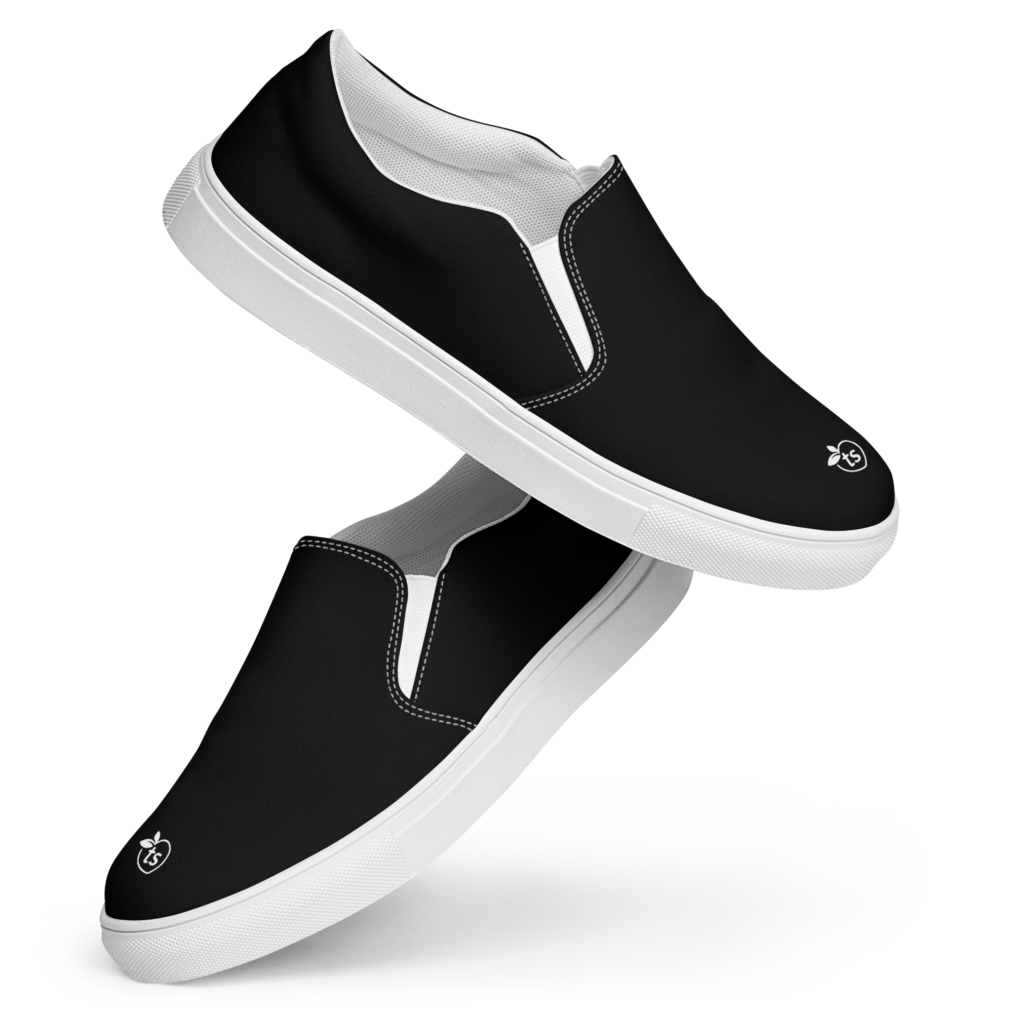 tsgabrielle® • Pour Lui • Chaussures en toile à enfiler • Noir - View 8
