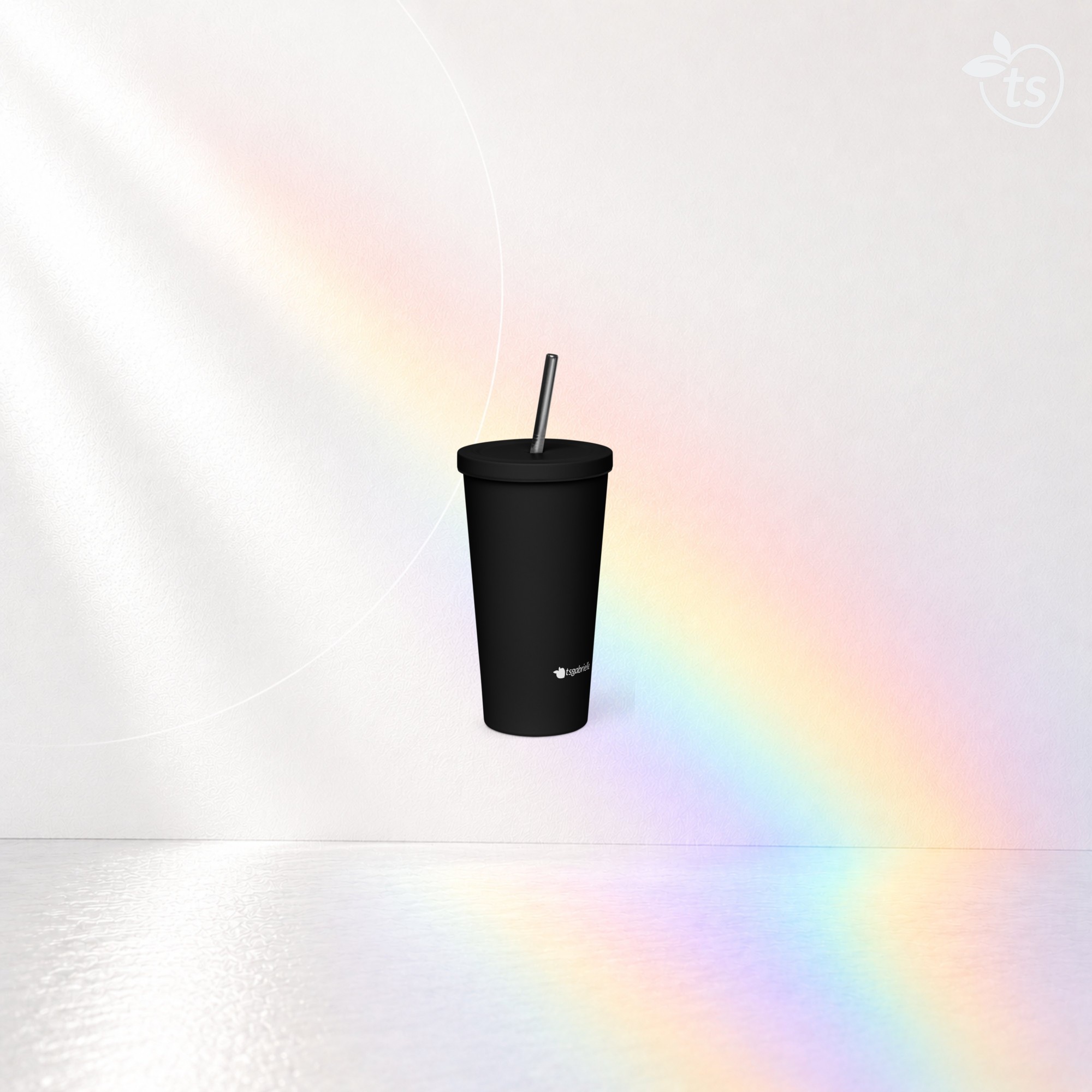 tsgabrielle® • Tumbler • Acier inoxydable • Noir • 590 ml