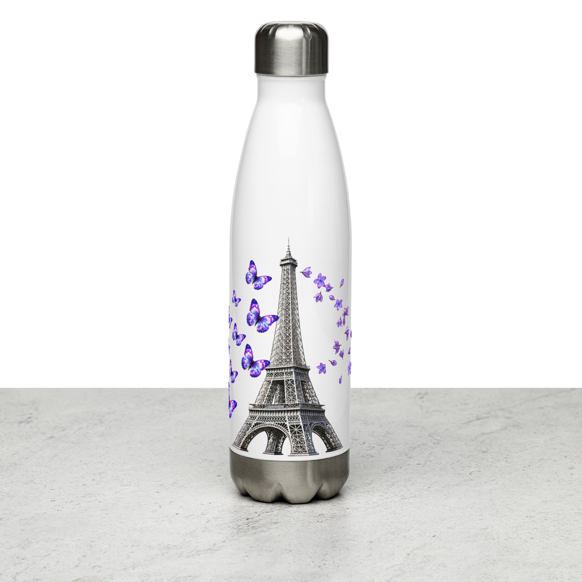 tsgabrielle® • Paris - La Tour Eiffel • Gourde • Blanc • Acier inoxydable • 50 cl - View 7