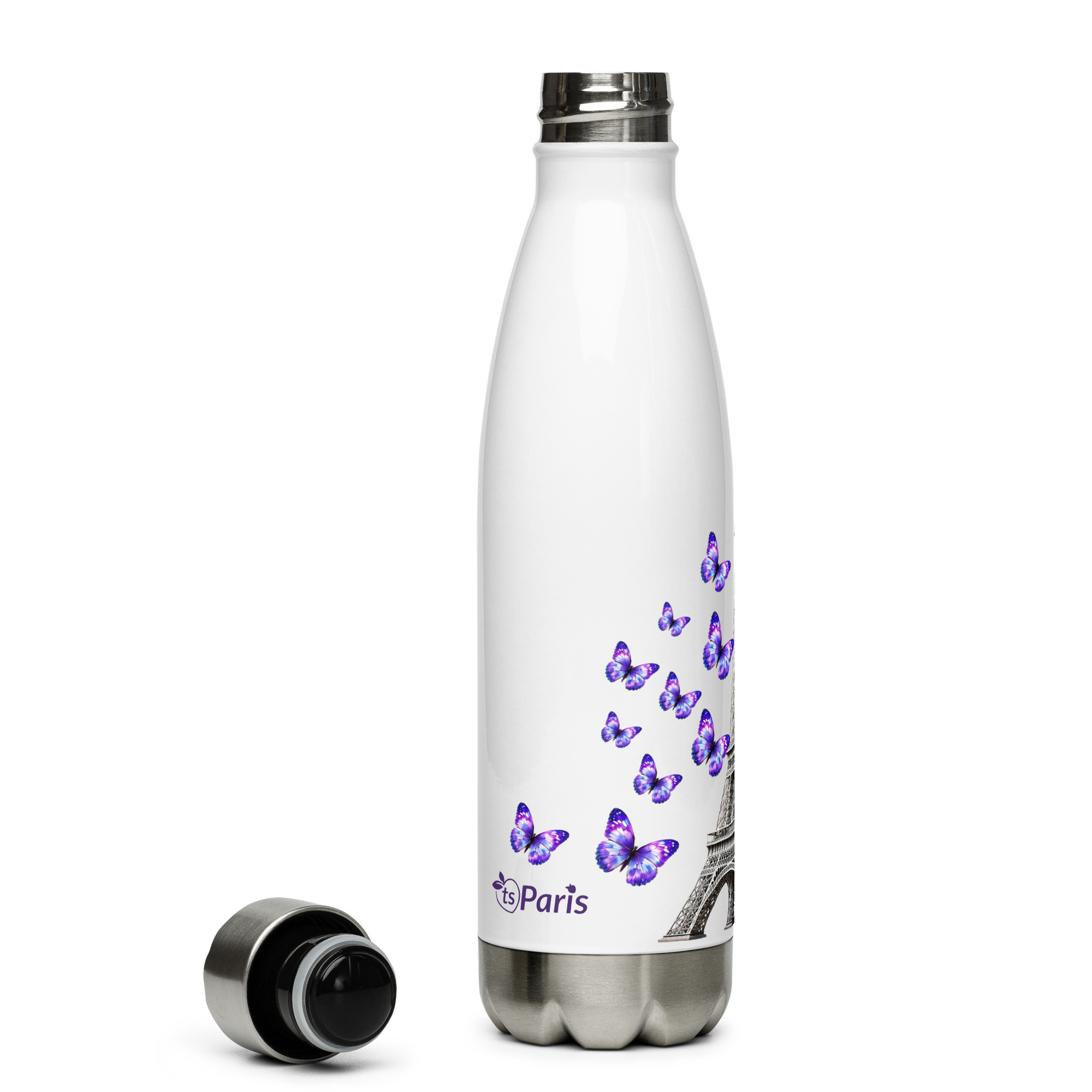 tsgabrielle® • Paris - La Tour Eiffel • Gourde • Blanc • Acier inoxydable • 50 cl - View 10