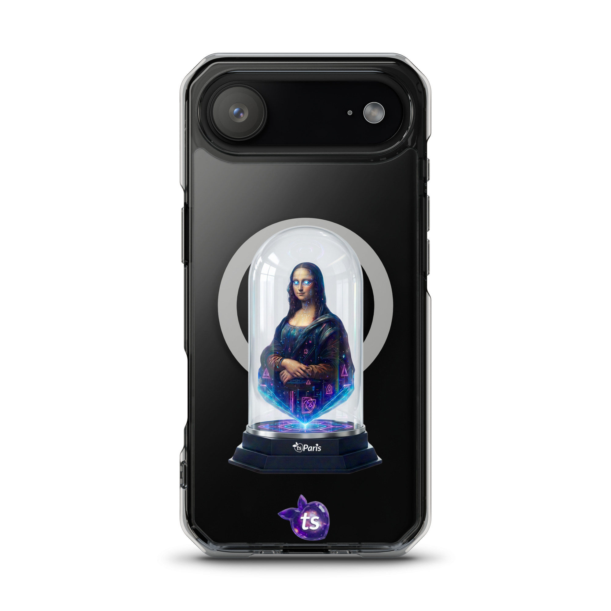 tsgabrielle® • Paris - Da Vinci • Étui compatible avec iPhone® • Transparent • MagSafe® • Derniers modèles