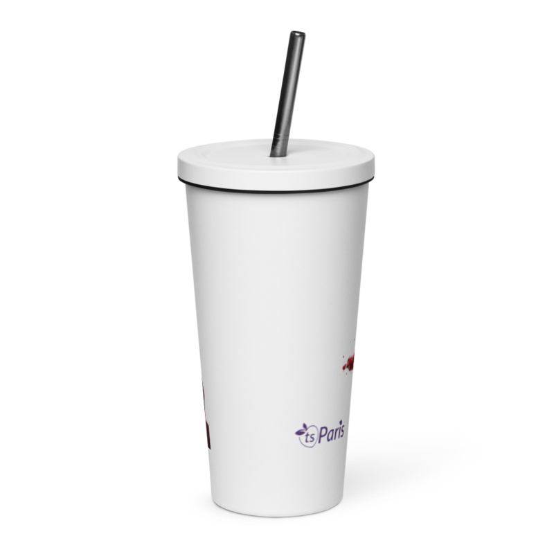 tsgabrielle® • Paris - Napoléon Bonaparte • Tumbler • Acier inoxydable • Blanc • 20 oz