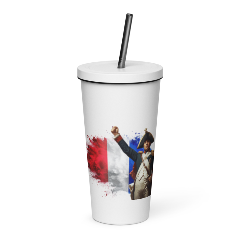 tsgabrielle® • Paris - Napoléon Bonaparte • Tumbler • Acier inoxydable • Blanc • 20 oz