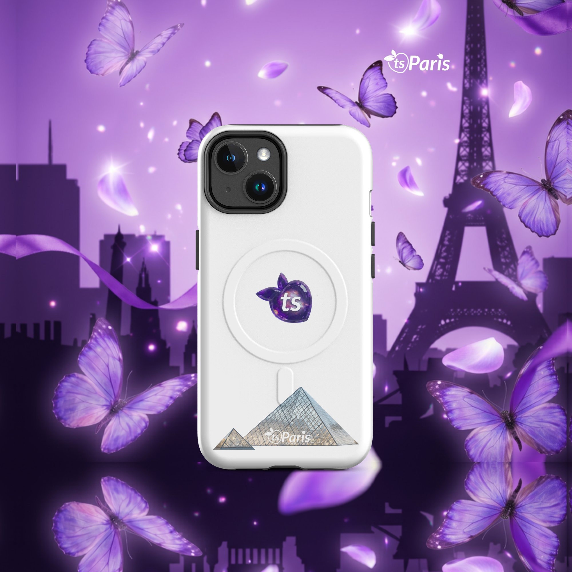 tsgabrielle® • Paris - La Pyramide du Louvre • Coque Résistante • MagSafe® • Compatible avec iPhone® • Derniers Modèles - Glossy - View 6
