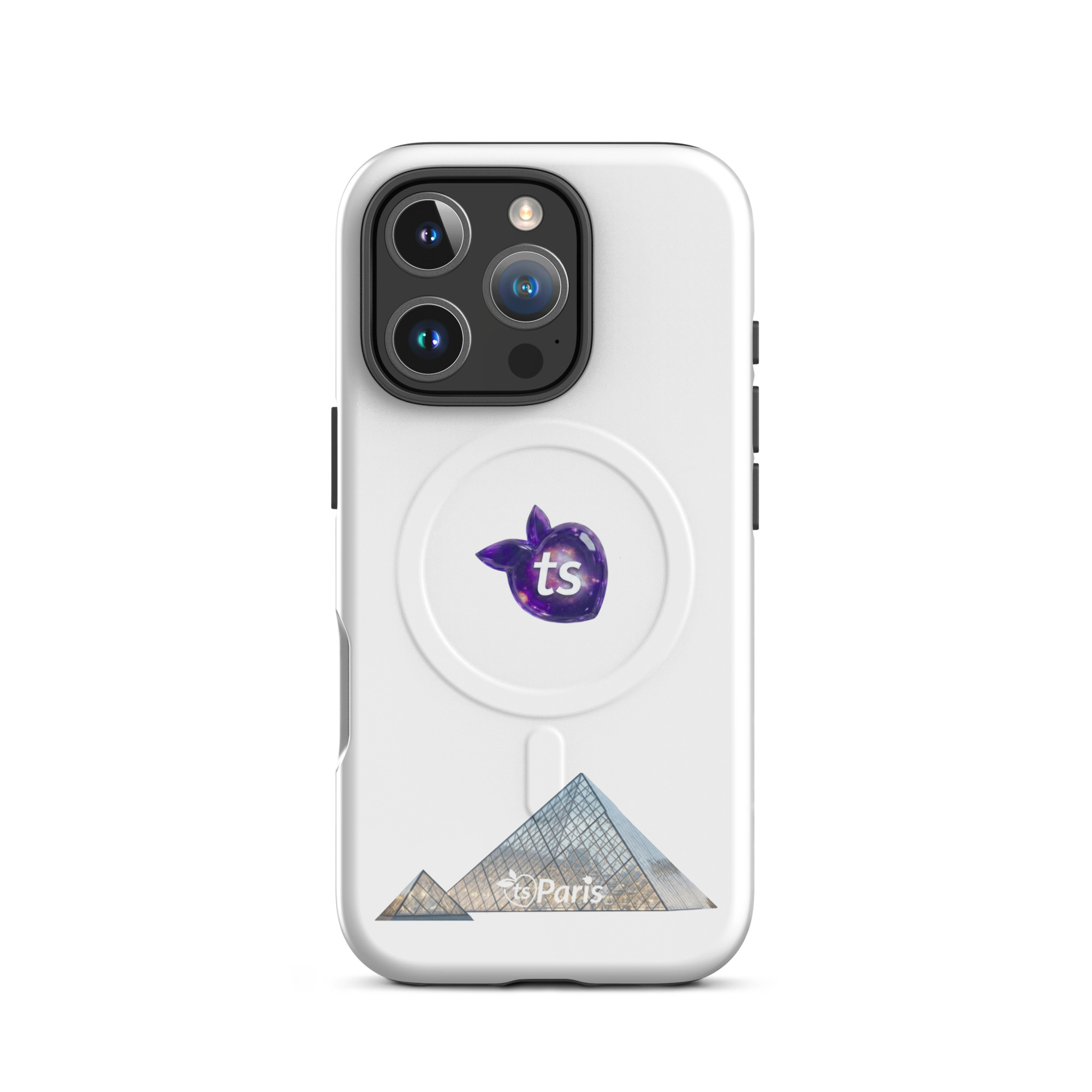 tsgabrielle® • Paris - La Pyramide du Louvre • Coque Résistante • MagSafe® • Compatible avec iPhone® • Derniers Modèles