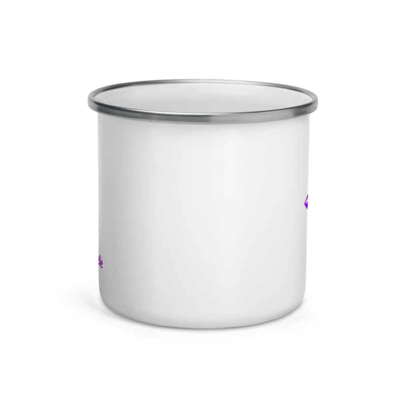 tsgabrielle® • Tasse émaillée • Blanc • 355 ml