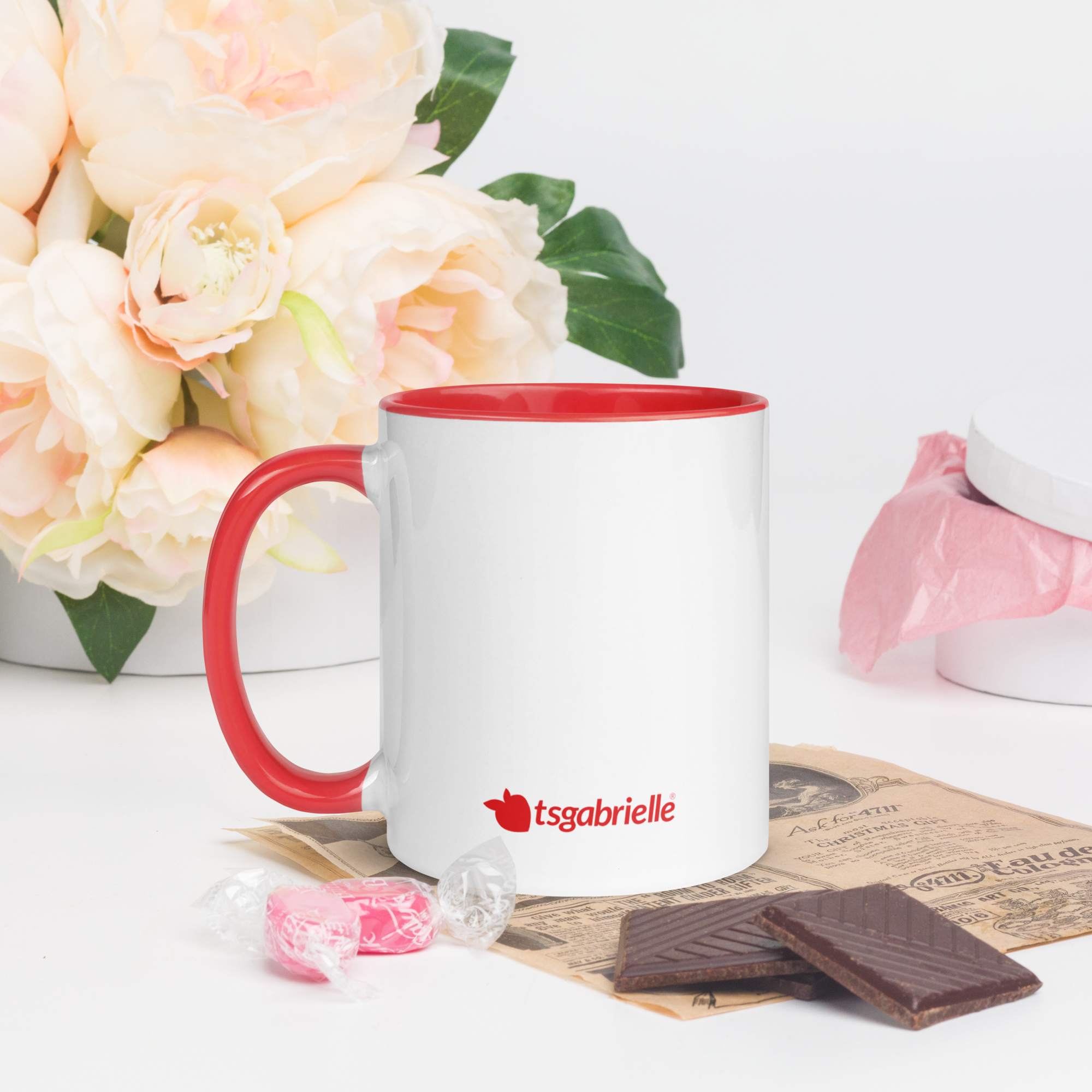 tsgabrielle® • Mug avec intérieur rouge • Céramique • 2 tailles - View 8