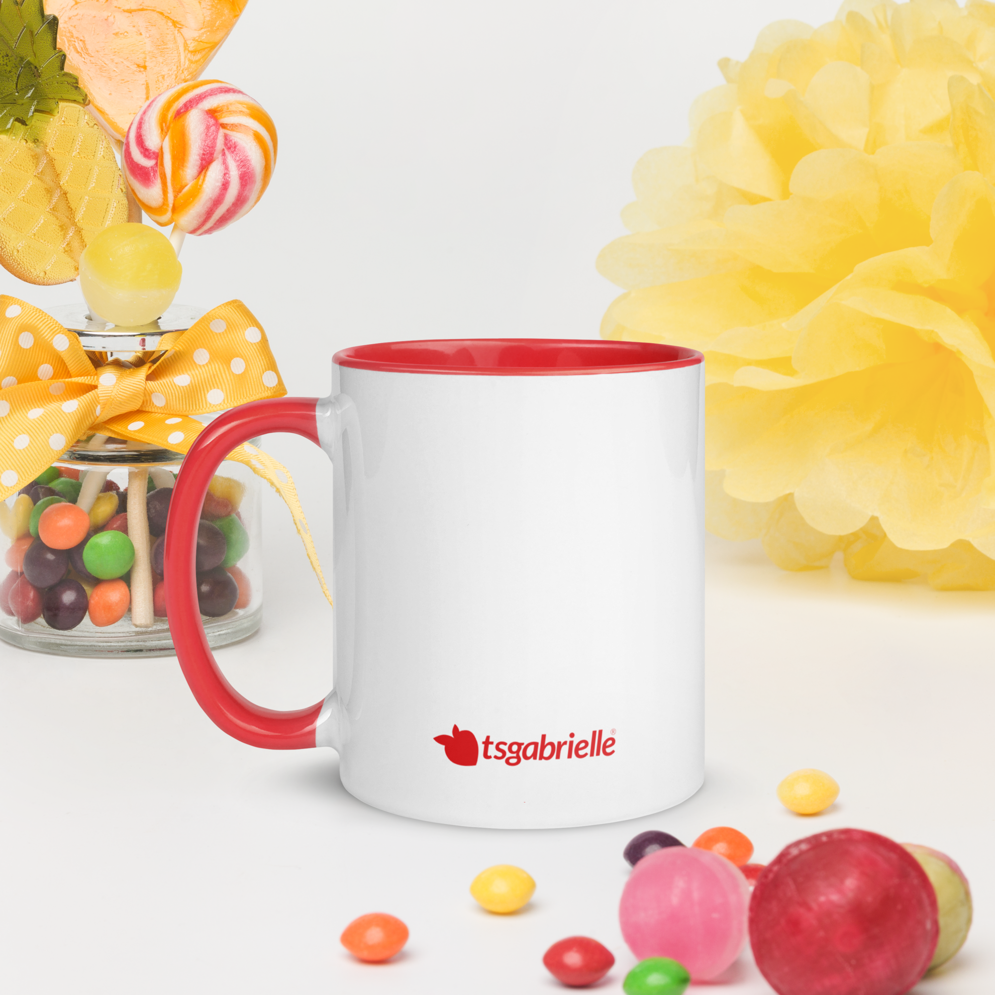 tsgabrielle® • Mug avec intérieur rouge • Céramique • 2 tailles - View 10
