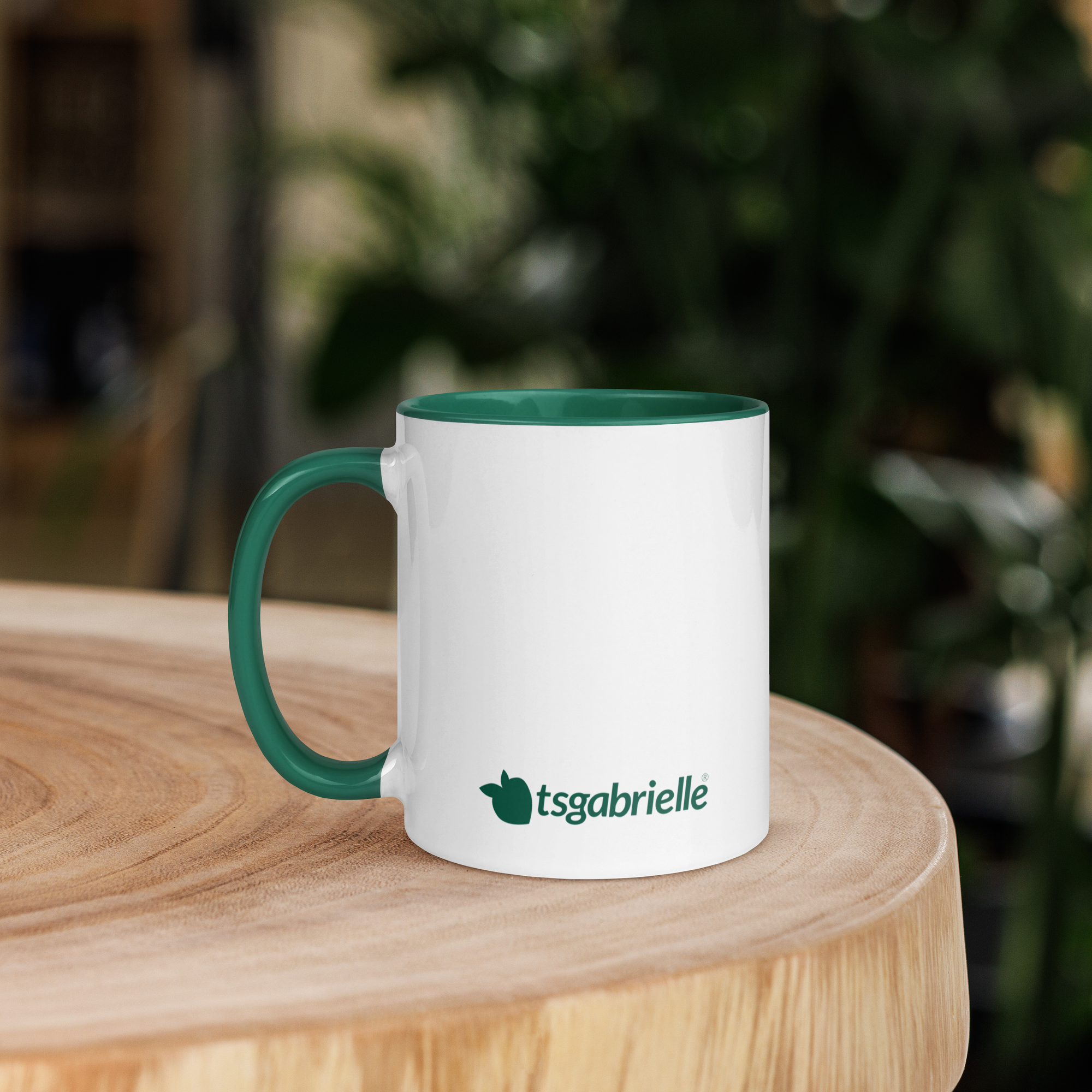 tsgabrielle® • Mug with Color Dark Green Inside • Ceramic • 2 Sizes
