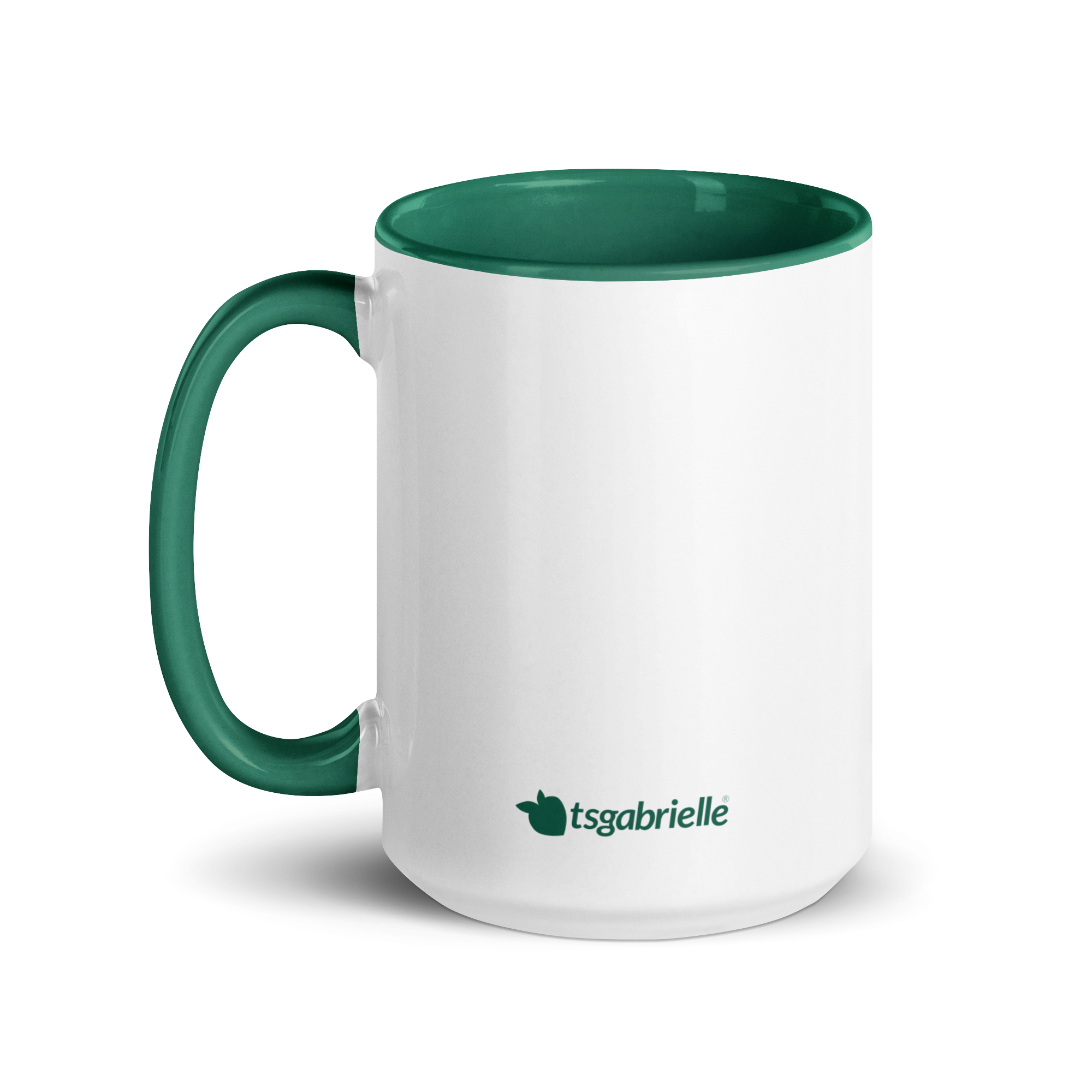 tsgabrielle® • Mug with Color Dark Green Inside • Ceramic • 2 Sizes