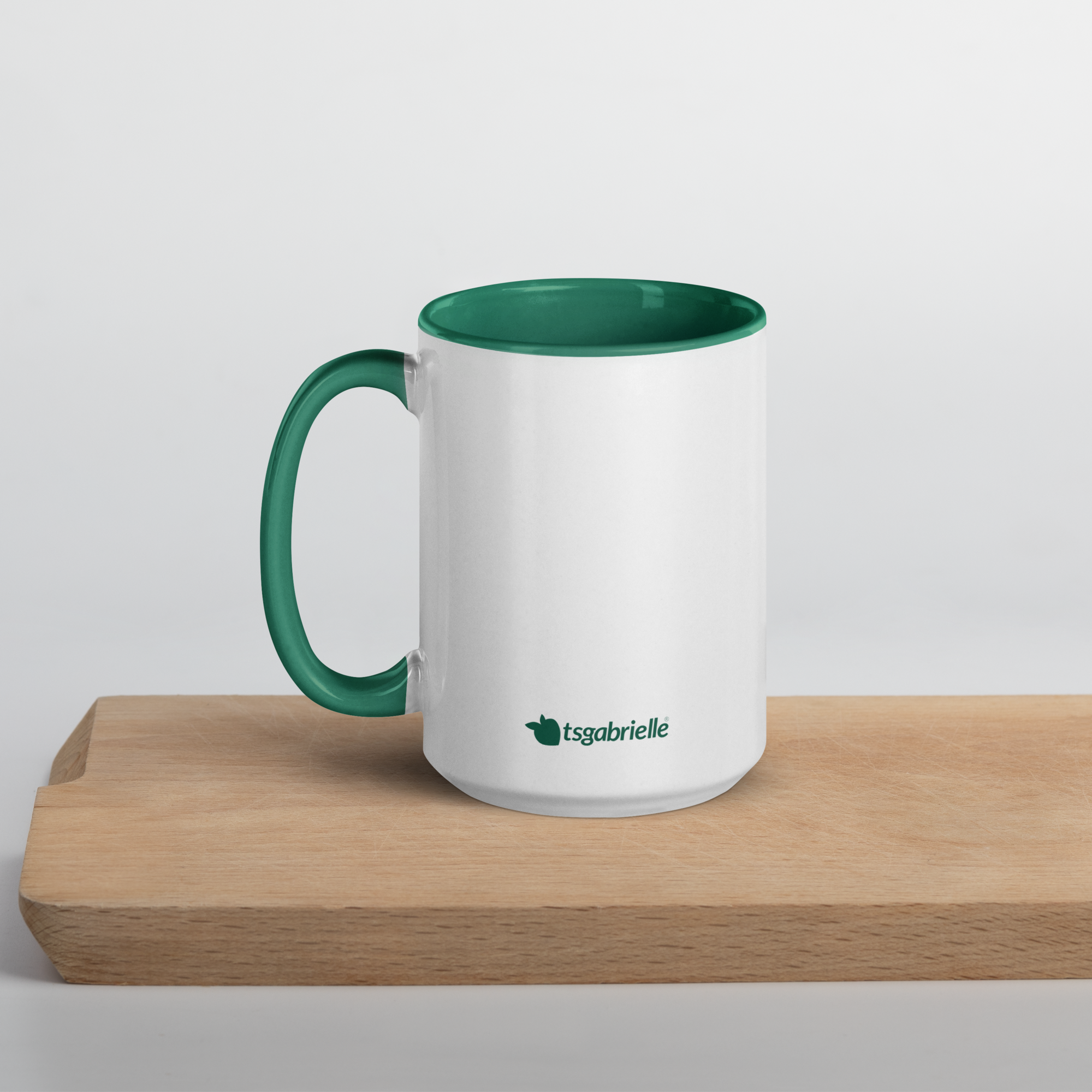 tsgabrielle® • Mug with Color Dark Green Inside • Ceramic • 2 Sizes