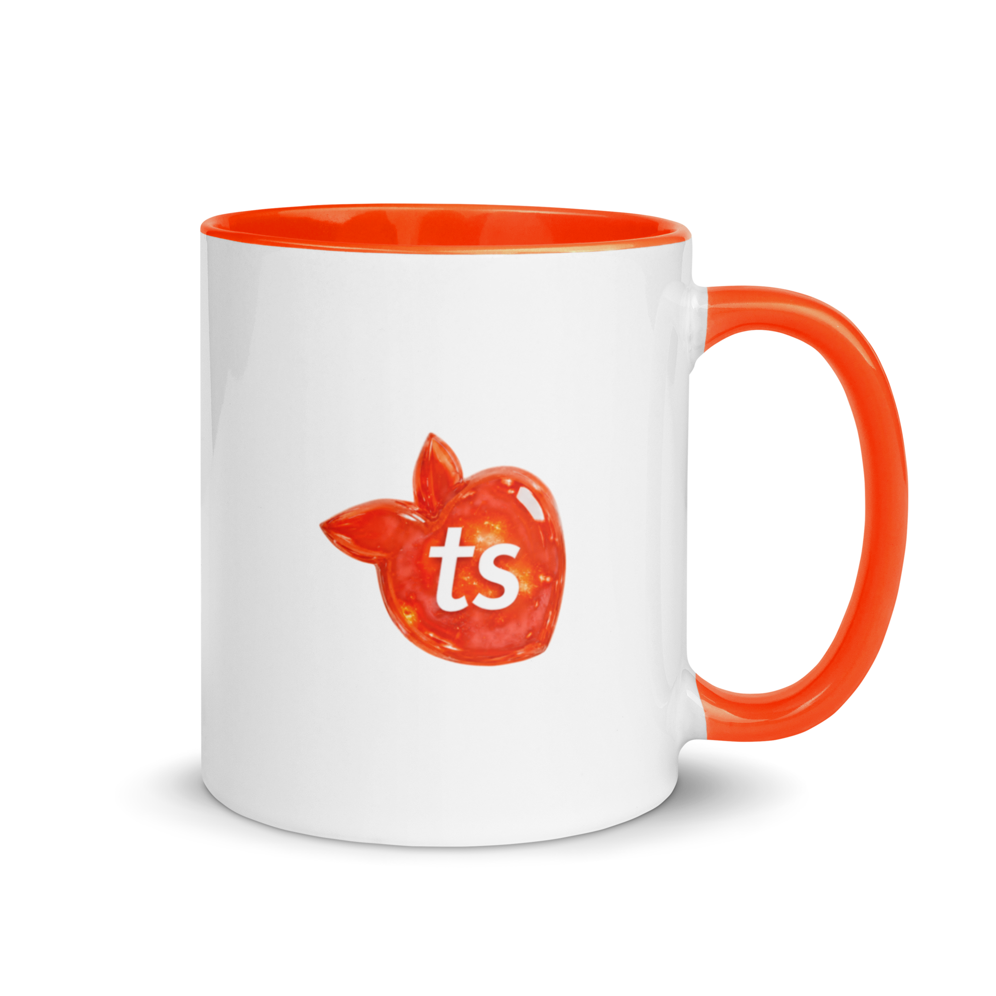 tsgabrielle® • Mug avec intérieur orange • Céramique • 325 ml