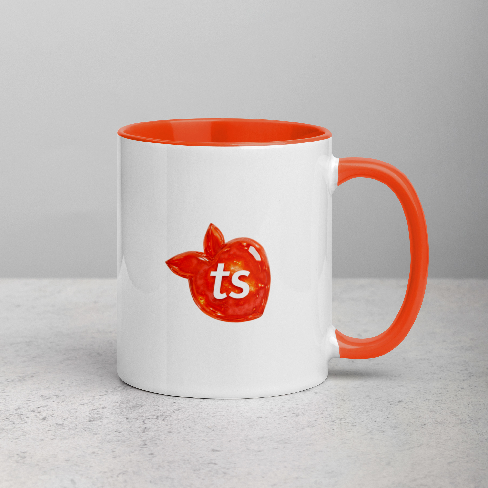 tsgabrielle® • Mug avec intérieur orange • Céramique • 325 ml - View 9