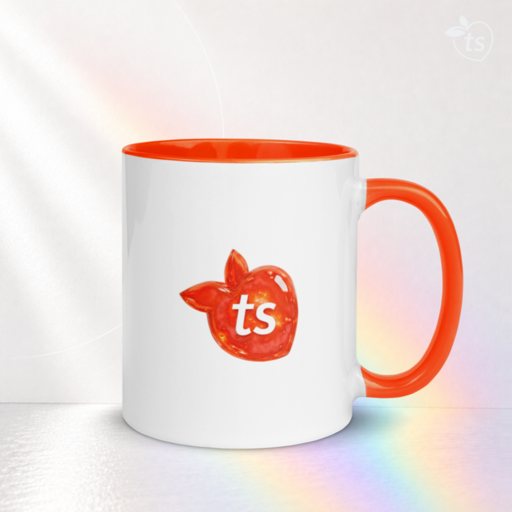 tsgabrielle® • Mug avec intérieur orange • Céramique • 325 ml - View 13