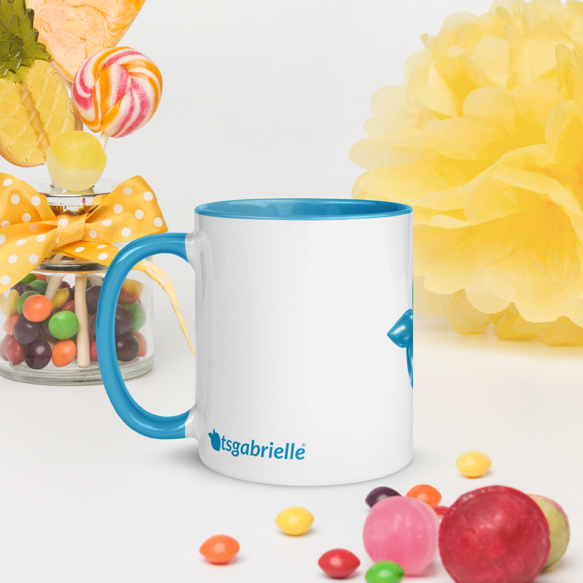 tsgabrielle® • Mug with Color Blue Inside • Ceramic • 2 Sizes - View 11