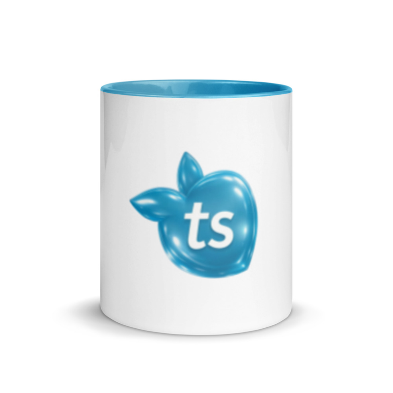 tsgabrielle® • Mug avec intérieur bleu clair • Céramique • 2 tailles