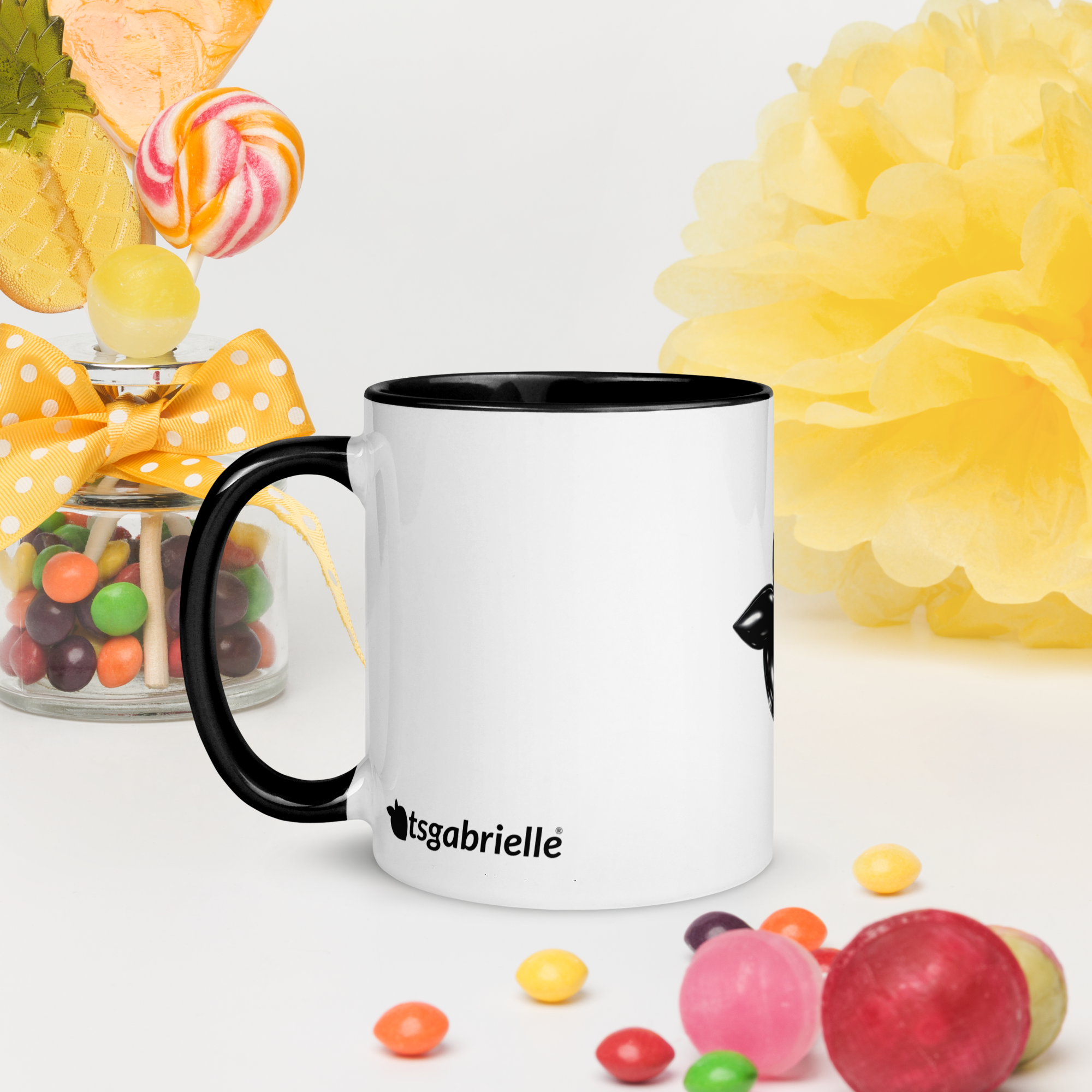 tsgabrielle® • Mug with Color Black Inside • Ceramic • 2 Sizes - View 14