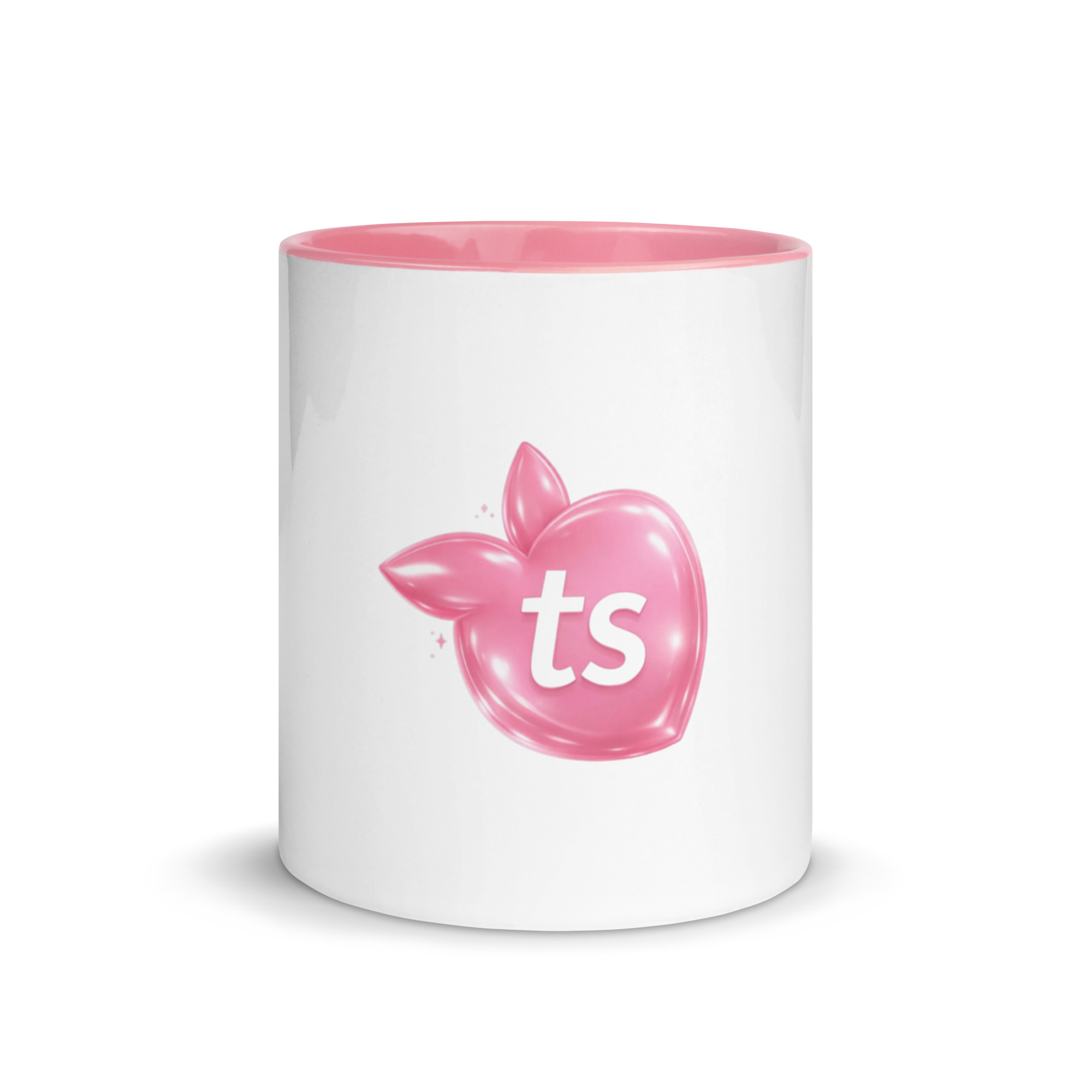 tsgabrielle® • Mug avec intérieur rose • Céramique • 11 oz